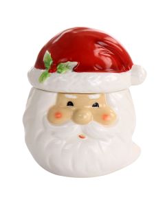 Gibson Home Joyful Santa Durastone 7.5in Cookie Jar